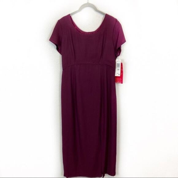 Jeffery & Dara Vtg NWT Berry Formal Dress sz 12P - Picture 1 of 7